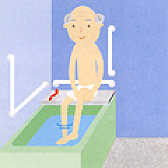 入浴補助用具の説明イラスト